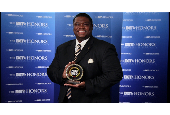 Executive Director- Robert K. Johns, MA, JD with his BET/KFC Pride 360 Award